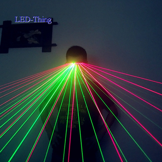 LED Red Green Blue Laser Lighting Glasses
