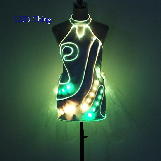 LED Cheongsam Chi-Pao Wings Style Dress
