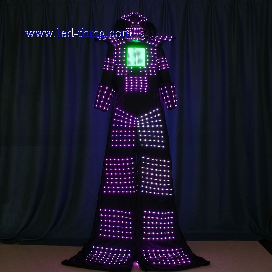 LED Stilt Robot Costume