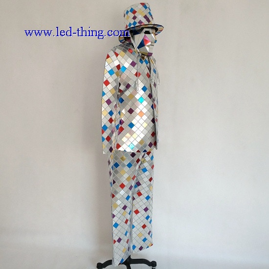 Colorful Mirror Costume for Male with Mixed Color