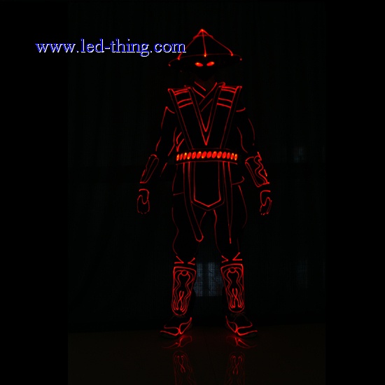 LED Warrior Soldier Costume Samurai Style Suit