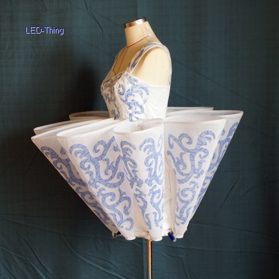 LED Blue and White Porcelain Dress