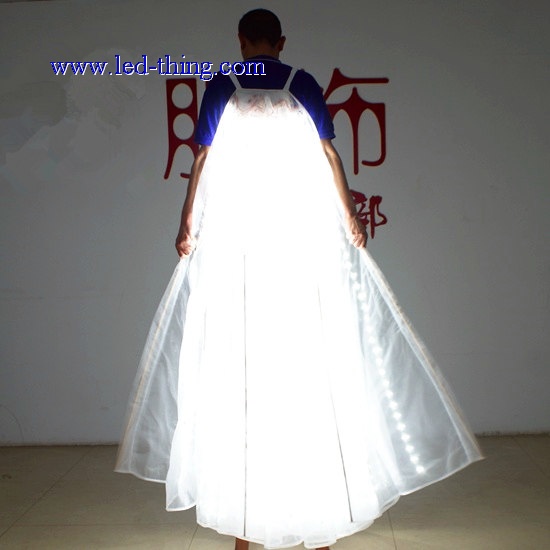 LED Big Isis Butterfly White Wings