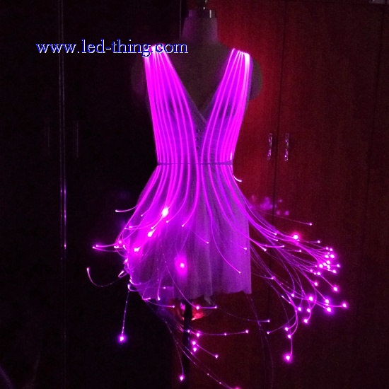 LED Fiber Optic Rave Cage Dress