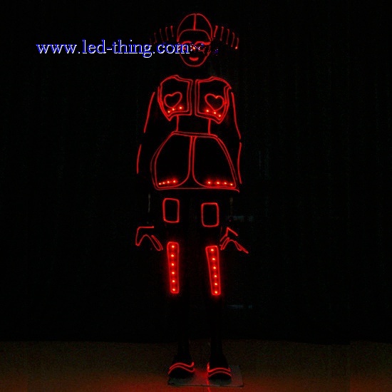 Illuminated Cool Tron Girls Suits