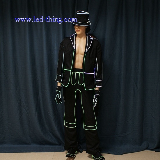 LED Fiber Optic Man Male Costume