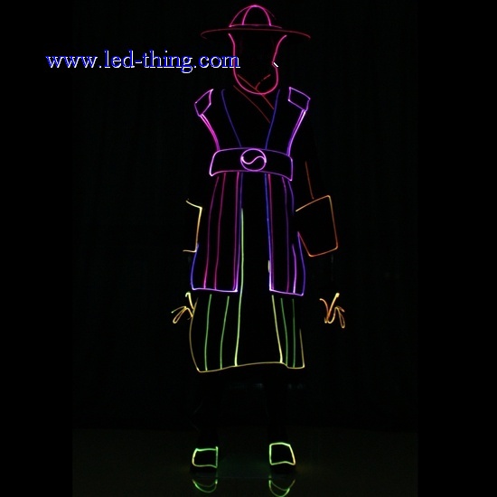 South Korean Stylish Dance Costume with LED Fiber Optic