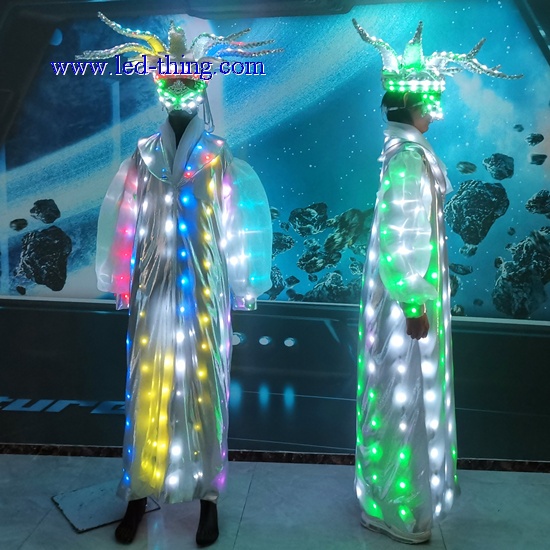 LED Shiny Crown Performance Suit