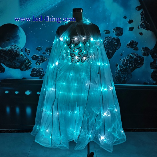 LED Light Dress + Wings Combo