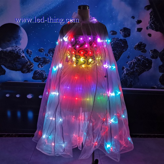 LED Light Dress + Wings Combo