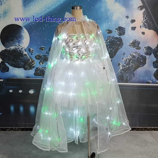 LED Light Dress + Wings Combo