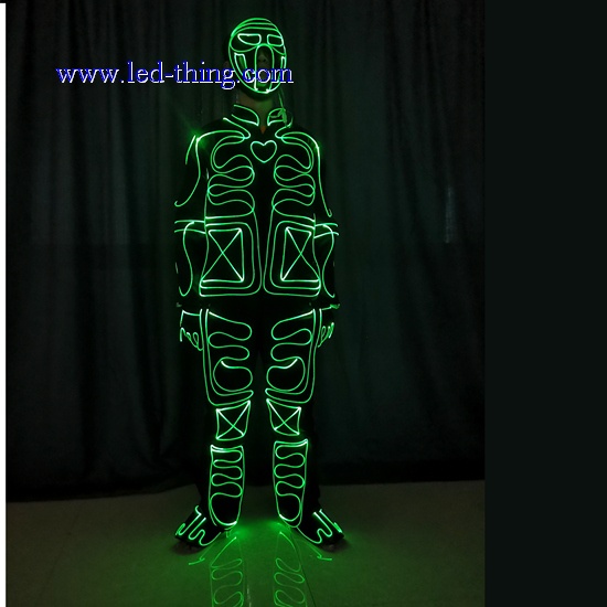 Fiber Optic Costume LED Luminous Tron Suit