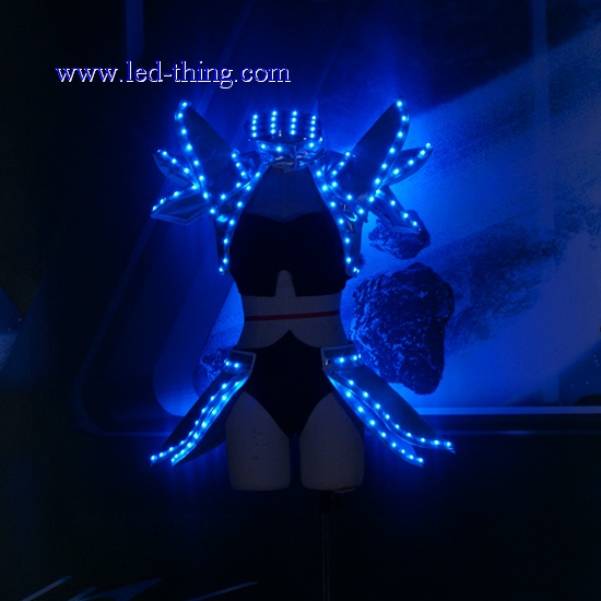 DJ Nightclub Performance Girl LED Suit