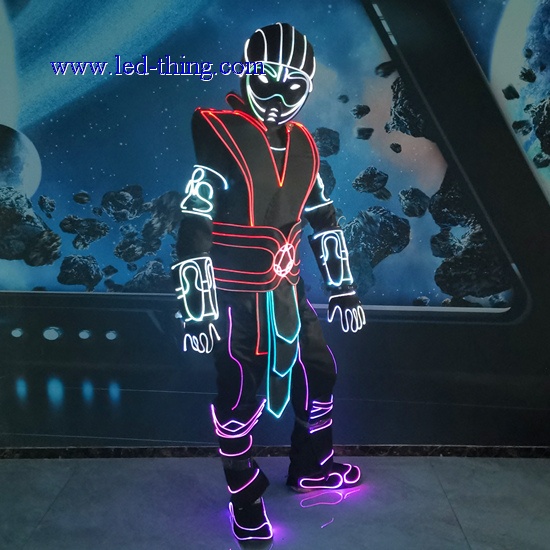 LED Fiber Optic Tron Dance Performance Costume