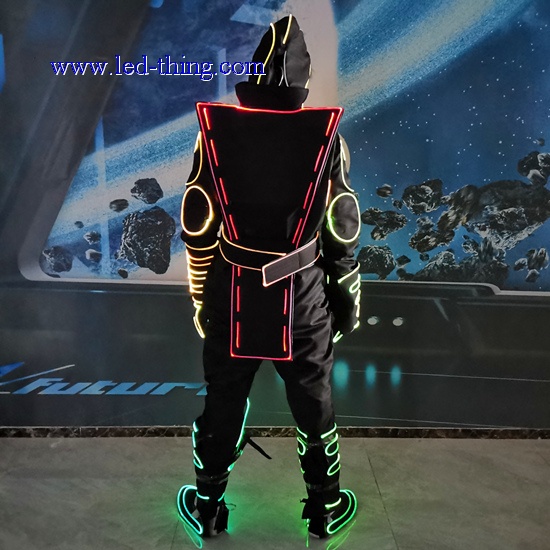 LED Fiber Optic Luminous Tron Suit