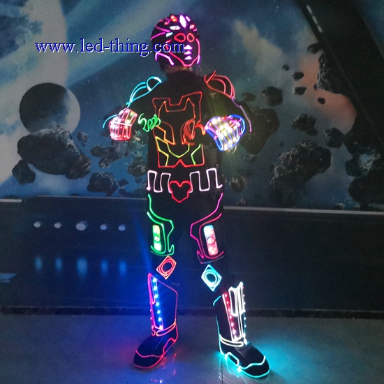 Programmable LED Fiber Optic Costume