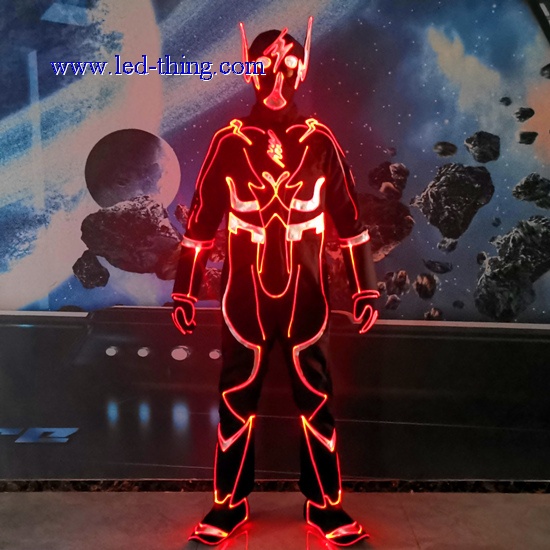 LED Light up Devil Demon Fiber Optic Costume