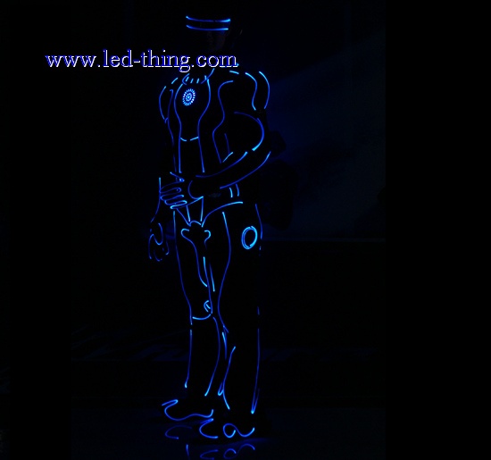 Tron Futuristic Fiber Optic Group Peformance Suit