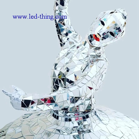 Mirror Ballerina,Disco Ballerina,Ballerina Performance Costume, LED Ballerina Performance Costume