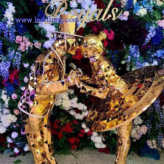 Mirror Ballerina,Disco Ballerina,Ballerina Performance Costume, LED Ballerina Performance Costume