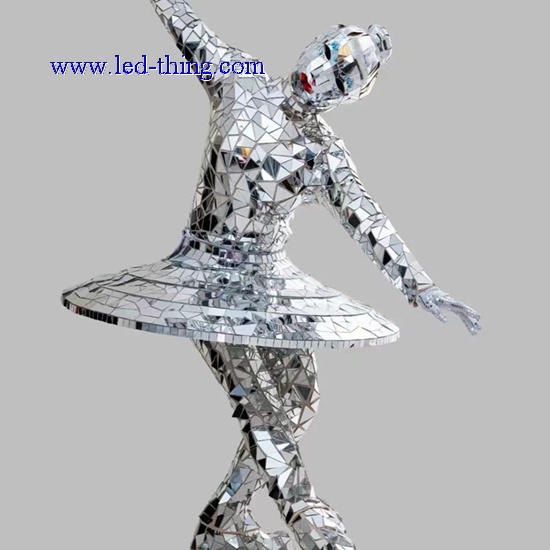 Mirror Ballerina,Disco Ballerina,Ballerina Performance Costume, LED Ballerina Performance Costume