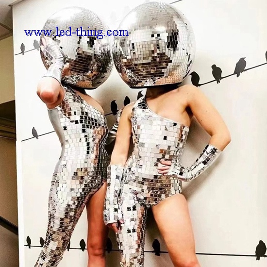 Disco Mirror Dance Sexy Costumes Mirror Leotard Jumpsuit,Disco Sexy Dancer