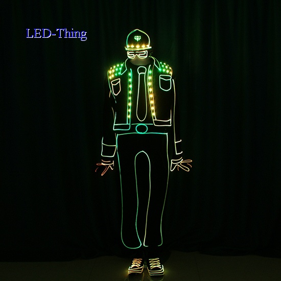 LED Light Balance Tron Dance Costume