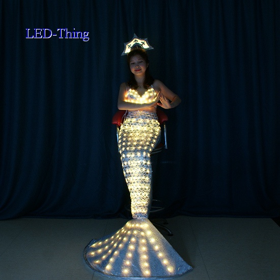 LED Glimmer Luminous Mermaid Costume