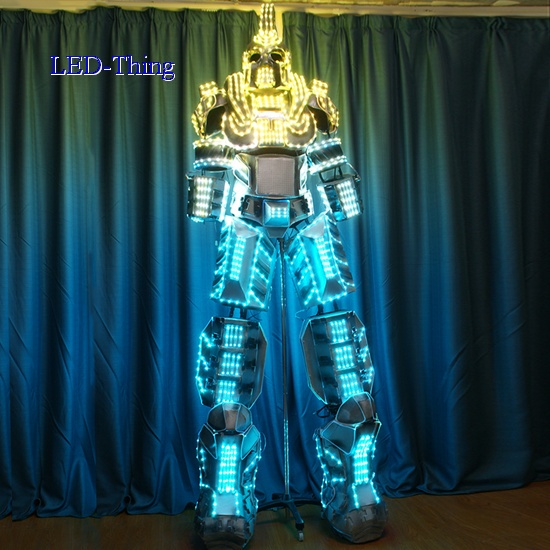 LED 3D Giant Cyborg Robot Costume