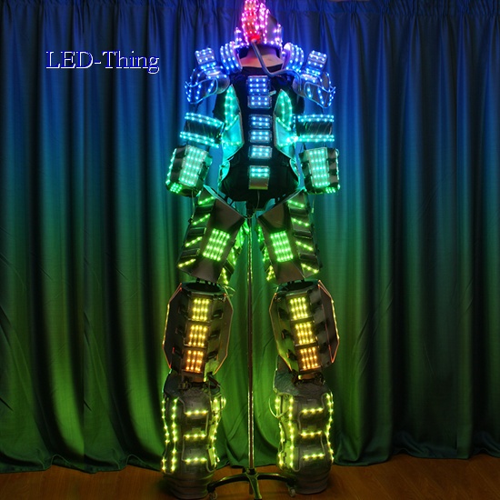 LED 3D Giant Cyborg Robot Costume