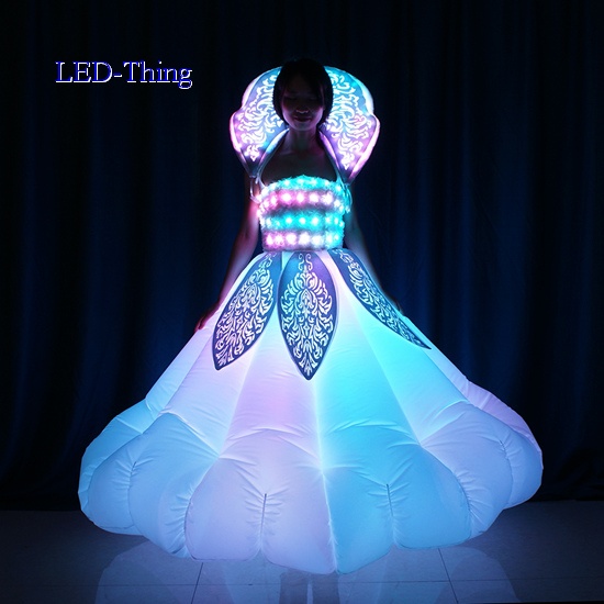 LED Light Up Inflatable Dance Dress