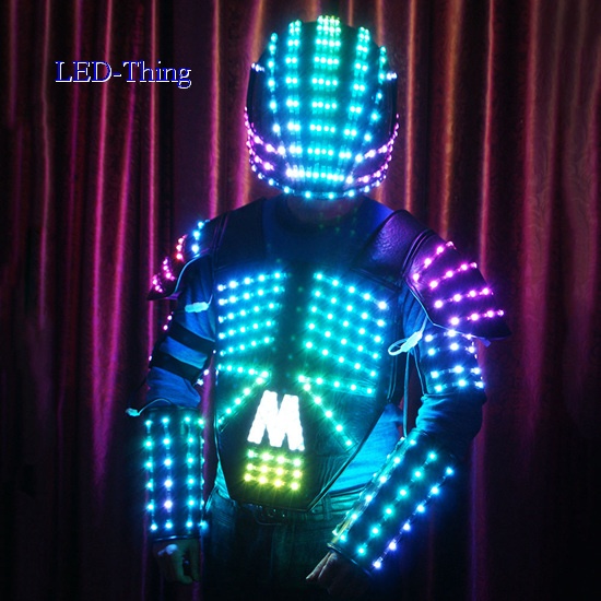LED Cyborg Robot Costume