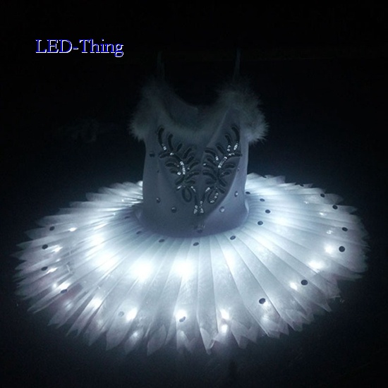 LED Luminous Ballet Dress with Rhinestone