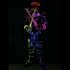 LED Fiber Optic Dance Knigt Costume