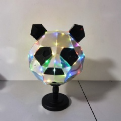 Mirror Panda Head, Mirror Helmet, Mirror DJ Head