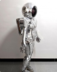 Silver Golden Mirror Spaceman Suit