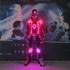 LED Hip Hop Dance Tron Costume Suit