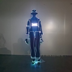 LED Michael Jackson MJ Dance Costume For Group Performance