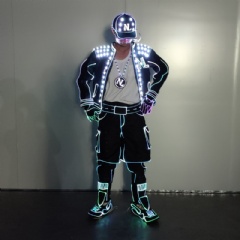 LED Wireless Programmable Tron Dance Costume
