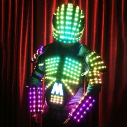 LED Cyborg Robot Costume