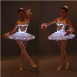 LED Luminous Ballet Dress with Rhinestone